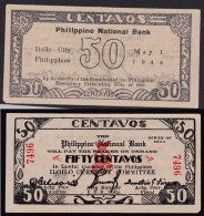 FILIPPINE 50 CENTAVOS  1944  EMERGENCY BANKNOTE PS318 FDS - Philippines