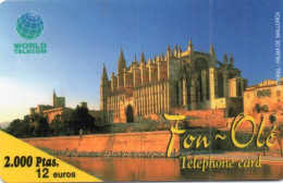 SPAIN - PREPAID - WORLD TELECOM - CATEDRAL PALMA DE MALLORCA - Altri & Non Classificati