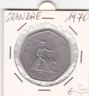 GRAN BRETAGNA 50 NEW PENCE ANNO 1970  COME DA FOTO - Other & Unclassified