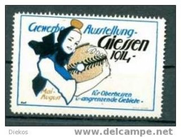 Werbemarke Cinderella Poster Stamp Gewerbe Ausstellung Giessen 1914 #249 - Erinnophilie