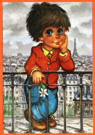 LES PETITS Par Michel Thomas Rèveur Paris C/ 100 N° 135  1984  Illustrateur Enfants Carte Vierge TBE - Thomas