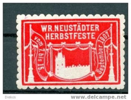 Werbemarke Cinderella Poster Stamp Wr. Neustädter Herbstfeste 1907 #253 - Erinnophilie