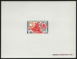 St. Pierre & Miquelon 1968 - Mi-Nr. 425 ** - MNH - Epreuve De Luxe - WHO - Geschnittene, Druckproben Und Abarten