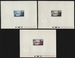 St. Pierre & Miquelon 1955 - Mi-Nr. 375-377 ** - MNH - Epreuve De Luxe - Ongetande, Proeven & Plaatfouten