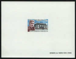 St. Pierre & Miquelon 1987 - Mi-Nr. 544 ** - MNH - Epreuve De Luxe - F. Dunan - Geschnittene, Druckproben Und Abarten