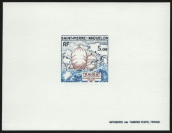 St. Pierre & Miquelon 1987 - Mi-Nr. 545 ** - MNH - Epreuve De Luxe - Schiffe - Imperforates, Proofs & Errors