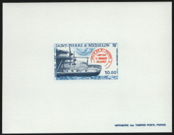 St. Pierre & Miquelon 1987 - Mi-Nr. 549 ** - MNH - Epreuve De Luxe - Flugzeug - Ongetande, Proeven & Plaatfouten