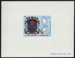 St. Pierre & Miquelon 1974 - Mi-Nr. 499 ** - MNH - Epreuve De Luxe - Schiffe - Imperforates, Proofs & Errors