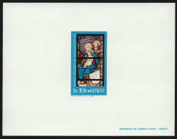 St. Pierre & Miquelon 1986 - Mi-Nr. 542 ** - MNH - Epreuve De Luxe - Weihnachten - Non Dentellati, Prove E Varietà