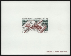 St. Pierre & Miquelon 1986 - Mi-Nr. 538 ** - MNH - Epreuve De Luxe - J. Cartier - Imperforates, Proofs & Errors