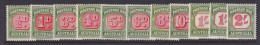 Australia, Scott J86-J95 (SG D132-D141), MNH (2sh MLH), All Die II, Both 1sh - Postage Due