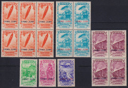 F-EX40168 CABO JUBY ESPAÑA SPAIN 1943 ORIGINAL GUM BENEFICENCIA OVERPRINT.   - Kaap Juby