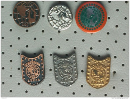 Badge Z-12 - OSIGURANJE, PIN YUGOSLAVIA, Insurance, Assurance- 6 PINS - Banken