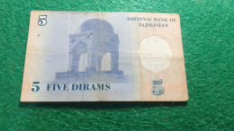 TACİKİSTAN-         5      DIRHAM         UNC - Tadschikistan