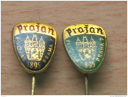 Badge Z-15 - PRAZAN, PRAHA PIVOVARY, Brewery, Brasserie, BIERE, BEER - 2 Pins - Bierpins