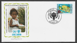 NEW CALEDONIA FDC COVER - 1979 Airmail - International Year Of The Child SET FDC (FDC79#06) - Covers & Documents