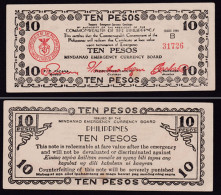 FILIPPINE 10 PESOS  1944  EMERGENCY BANKNOTE PS518A SPL - Philippines