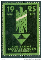 Werbemarke Cinderella Poster Stamp Jubiläums Ausstellung Düsseldorf 1925  #352 - Erinnophilie