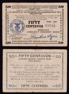 FILIPPINE 50 CENTAVOS  1944  EMERGENCY BANKNOTE PS522A MB-BB - Philippines
