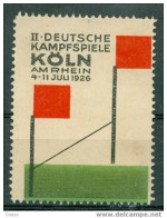 Werbemarke Cinderella Poster Stamp 2. Deutsche Kampfspiele Köln 1926  #357 - Erinnophilie