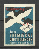Denmark 1934 6. Philatelistentag Philatelic Exhibition Advertising Poster Stamp MNH - Esposizioni Filateliche