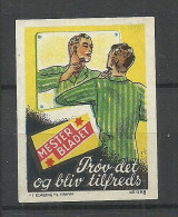 DENMARK - Razors Advertising Vignette Poster Stamp Reklamemarke MNH - Erinnophilie
