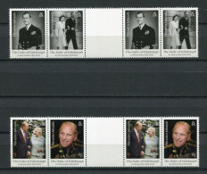 Pitcairn - Mi.Nr. 1083 / 1086 - Zwischensteg / Gutter-Pair - "Duke Of Edinbourgh" ** / MNH (Jahr 2021) - Pitcairn Islands