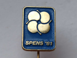 BADGE Z-67-1 - TABLE TENNIS, TENNIS DE TABLE, SPENS 81, NOVI SAD, SERBIA, WORLD CHAMPIONSHIP - Table Tennis