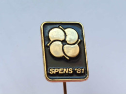 BADGE Z-67-1 - TABLE TENNIS, TENNIS DE TABLE, SPENS 81, NOVI SAD, SERBIA, WORLD CHAMPIONSHIP - Tennis De Table