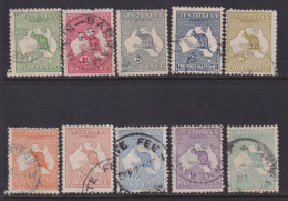 Australia, Scott 1-10 (SG 1-11), Used (6p Slight Crease) - Used Stamps