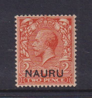 NAURU - 1916 George V  2d Hinged Mint - Nauru
