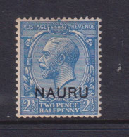 NAURU - 1916 George V  21/2d Hinged Mint - Nauru