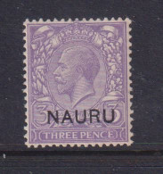 NAURU - 1916 George V  3d Hinged Mint - Nauru