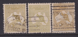Australia, Scott 47-47b (SG 37-37e), Used - Gebraucht