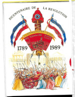 Bicentenaire De La Révolution - La Révolution En 6 Actes - Carte Et Envelloppe - Vert 008 - Mechanical