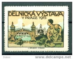 Werbemarke Cinderella Poster Stamp Delnicka Vystava V Praze 1915 #425 - Erinnophilie