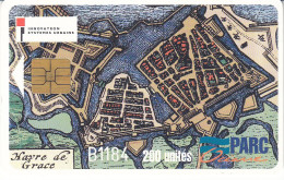 PIAF Du HAVRE 200 Unités Date 10/1995    Avec Grand Numéro Gravé Au Recto - PIAF Parking Cards