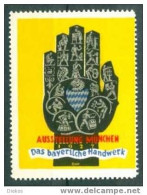 Werbemarke Cinderella Poster Stamp Das Bayerische Handwerk München 1927 #454 - Erinnophilie