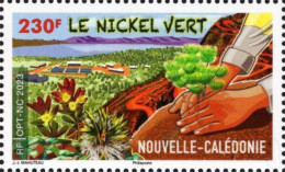 New Caledonia - 2023 - Ecology - Green Nickel Excavation - Mint Stamp With Varnish - Unused Stamps