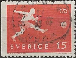 SWEDEN 1958 World Cup Football Championship - 15ore - Footballer FU - Used Stamps