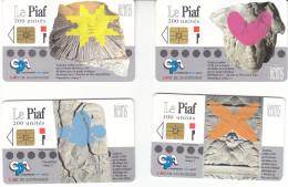 LOT DE 4 Cartes PIAF De REIMS - PIAF Parking Cards