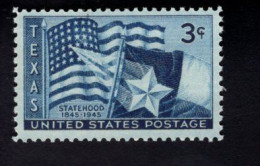 207004680 1946 SCOTT 938(XX) POSTFRIS MINT NEVER HINGED  -8 Texas Statehood FLAG - Ongebruikt