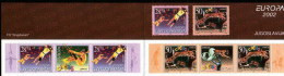 Yugoslavia 2002 Europa Circus Tiger Animals, Booklet Type B With 2 Sets And Labels In Strip MNH - 2002