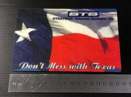 Mint USA UNITED STATES America STS Prepaid Phonecard, DON’T MESS WITH TEXAS - Texas Flag, Set Of 1 Mint Card JUMBO - Other & Unclassified