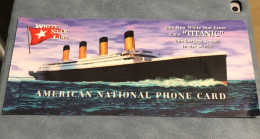 Mint USA UNITED STATES America Prepaid Telecard Phonecard, The Titanic Ship, Set Of 1 Die-Cut Jumbo Mint Card - Other & Unclassified