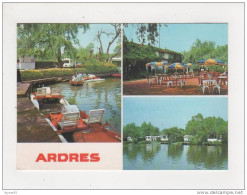 62 ARDRES Le Café Du Lac Camping Pédalos Pêche Friterie VOIR DOS Et Flamme En 1982 - Ardres