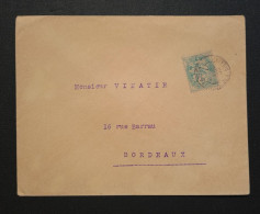 France,  Timbre Numéro 111sur Lettre. - 1900-29 Blanc