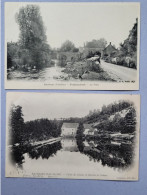 Avallon, Lot De 4 Cartes Dos 1900 - Avallon