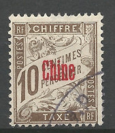 CHINE TAXE N° 2 OBL / Used - Segnatasse