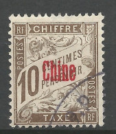 CHINE TAXE N° 2 OBL / Used - Timbres-taxe